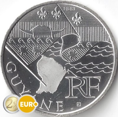 10 Euro Frankreich 2010 - Guyana UNZ