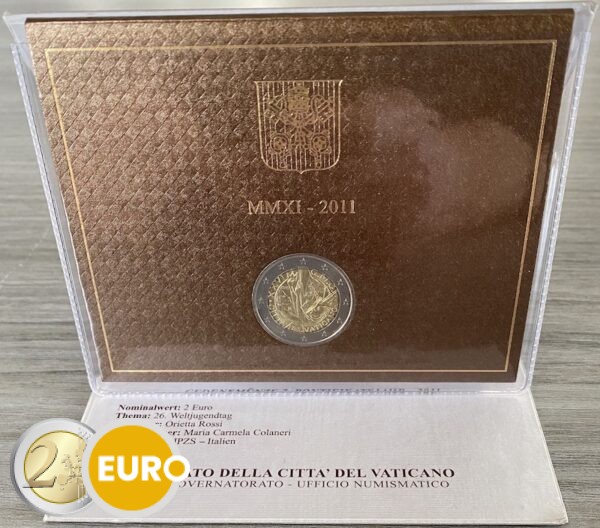 2 euro Vaticaan 2011 - Wereldjongerendagen BU FDC