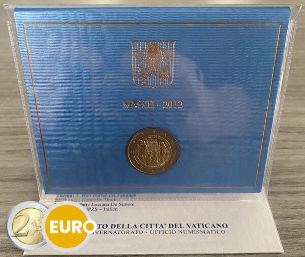 2 euro Vatican 2012 - Rencontre mondiale des familles BU FDC