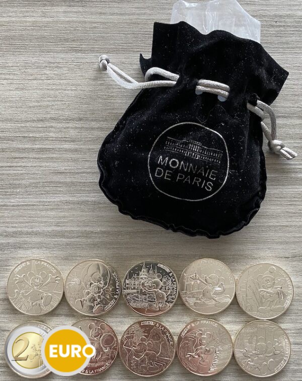 10 x 10 euros France 2018 - Mickey et la France - en pochette