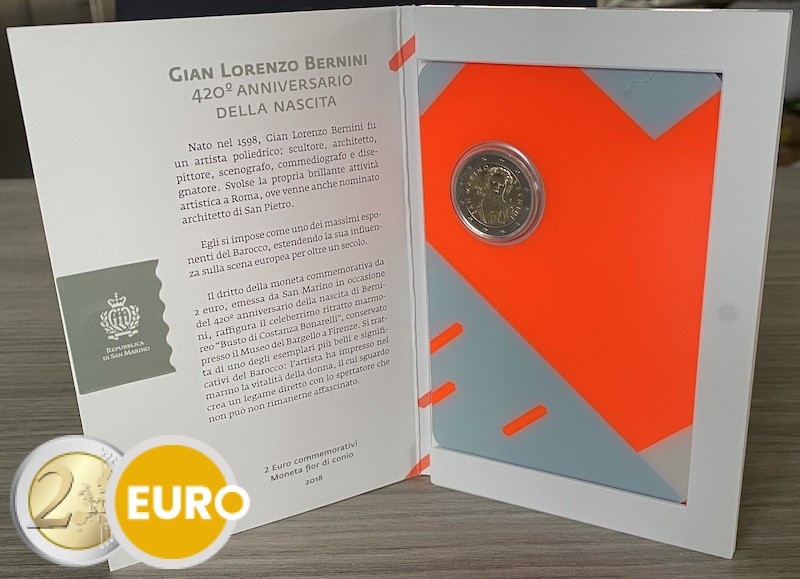 2 Euro San Marino 2018 - Gian Lorenzo Bernini Stgl.