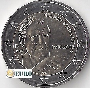 2 euro Germany 2018 - G Helmut Schmidt UNC
