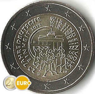 2 Euro Deutschland 2015 G - Deutsche Wiedervereinigung UNZ