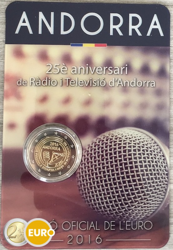 2 Euro Andorra 2016 - Radio und Fernsehen Stgl. Coincard