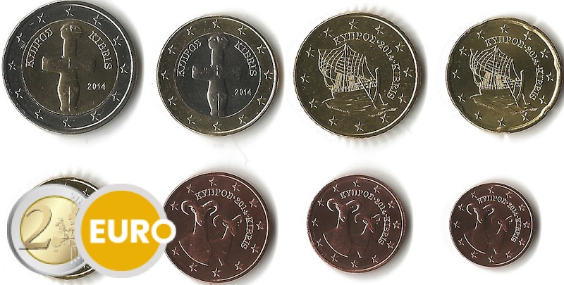 Euro set UNC Cyprus 2014