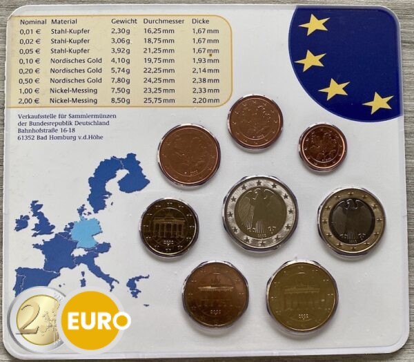 Euro set BU FDC Germany 2002 F