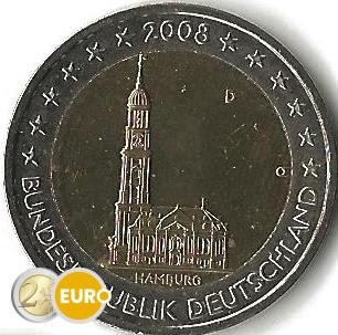 2 Euro Deutschland 2008 - D Hamburg UNC