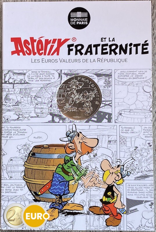 10 euro Frankrijk 2015 - Asterix fraternité bij de Britten - in coincard