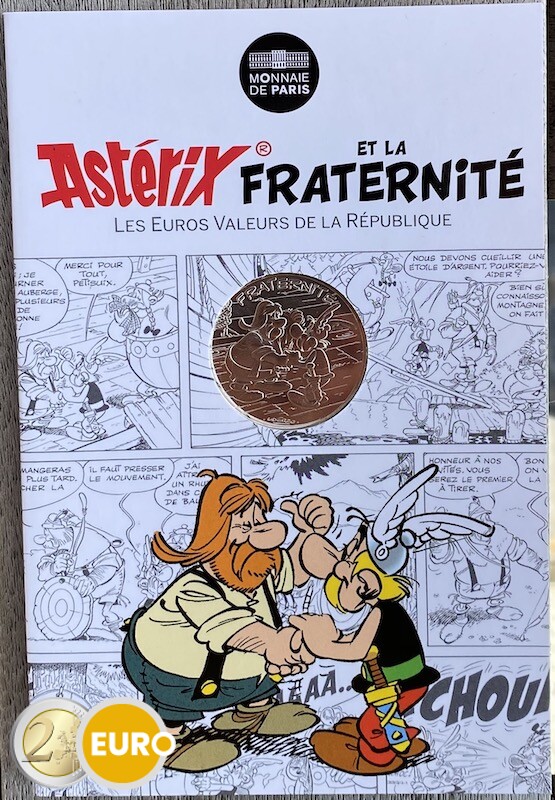 10 euro Frankrijk 2015 - Asterix fraternité en de Helvetiërs - in coincard