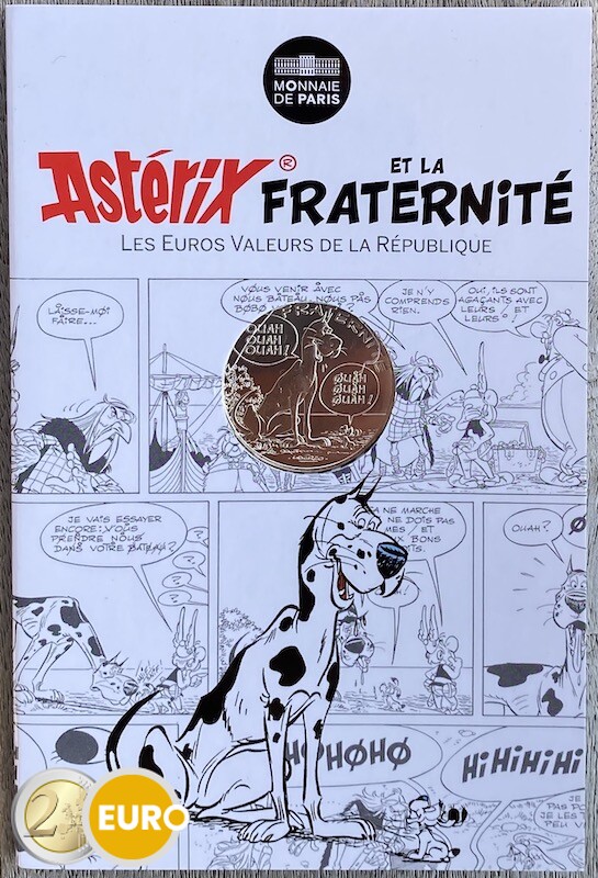 10 euro Frankreich 2015 - Asterix Brüderlichkeit Die große Überfahrt - in Coincard