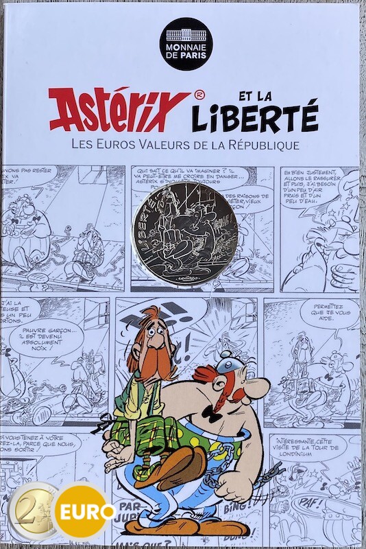 10 euro Frankreich 2015 - Asterix Freiheit bei den Briten - in Coincard