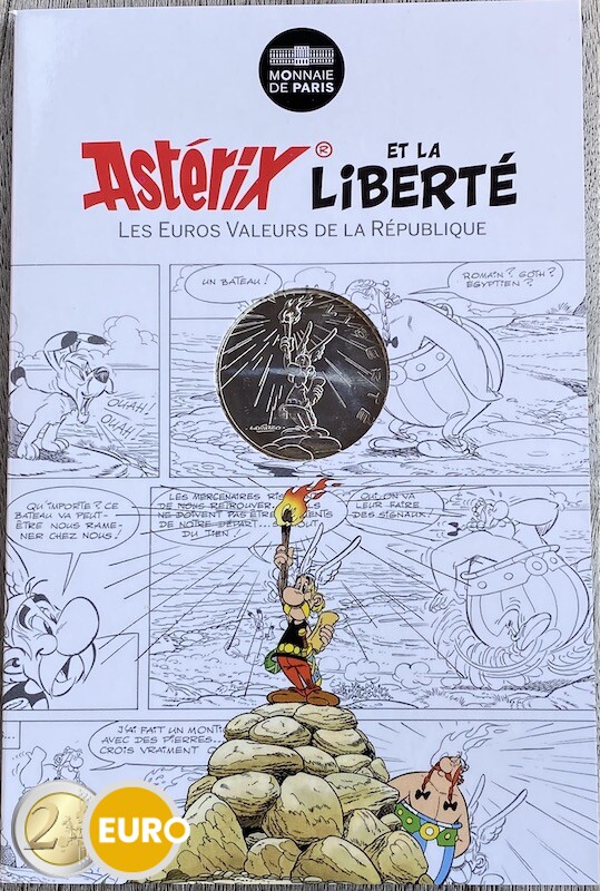 10 euro Frankreich 2015 - Asterix Freiheit Die große Überfahrt - in Coincard