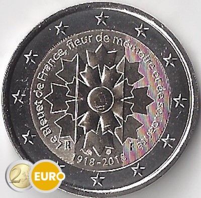 2 Euro Frankreich 2018 - Kornblume UNZ
