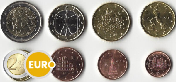 Euro set UNC Italy 2014