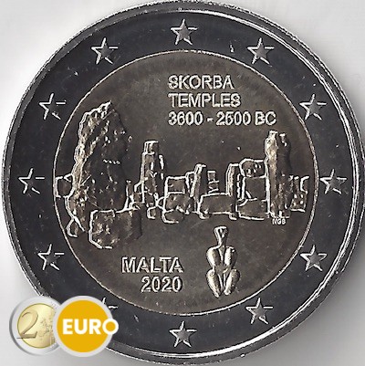 2 Euro Malta 2020 - Tempel von Skorba UNZ