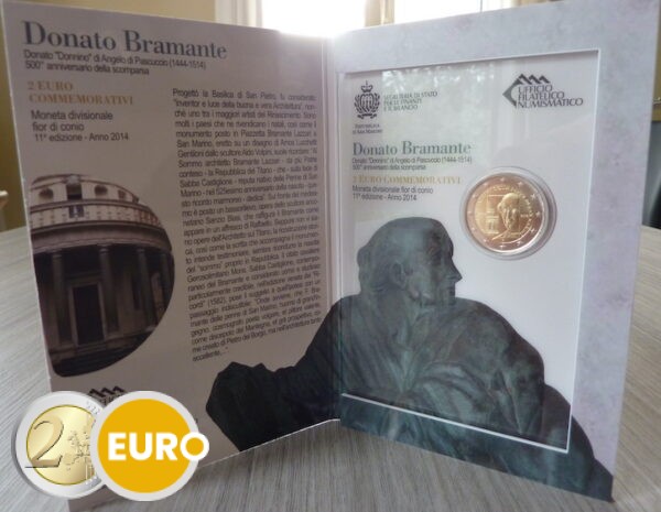 2 euro San Marino 2014 - Donato Bramante Lazzari BU FDC