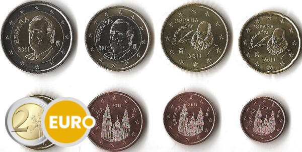 Serie de euro UNC España 2011