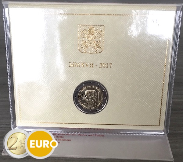 2 euro Vaticaan 2017 - Sint-Pieter en Sint-Paulus BU FDC