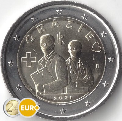2 euro Italie 2021 - Grazie gezondheidszorg UNC