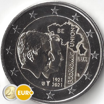 2 euro Belgien 2021 - Wirtschaftsunion UNZ UNC