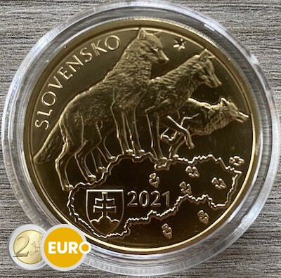 5 euro Slowakei 2021 - Wolf UNZ UNC