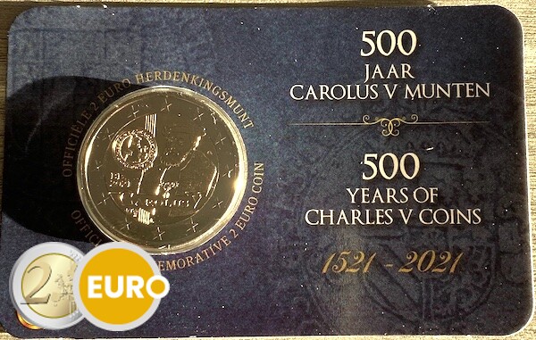 2 euro Belgien 2021 - Karlsgulden Stgl. BU FDC Coincard NL