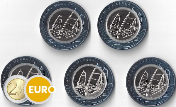 10 euro Deutschland 2021 - Auf dem Wasser ADFGJ UNZ UNC