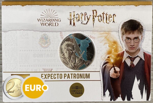 50 Euro Frankreich 2021 - Harry Potter Expecto Patronum BE Proof PP Silber farbig
