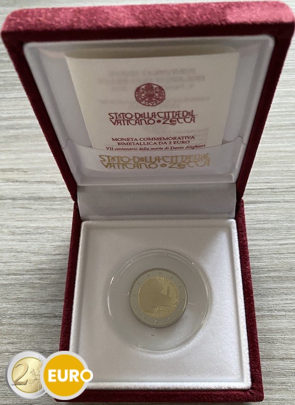 2 euro Vatikan 2021 - Dante Alighieri PP BE Proof