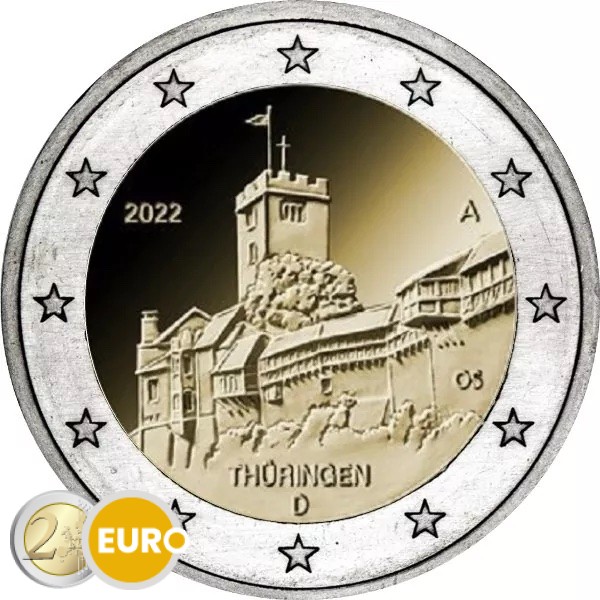 2 euro Deutschland 2022 - D Thüringen UNZ UNC
