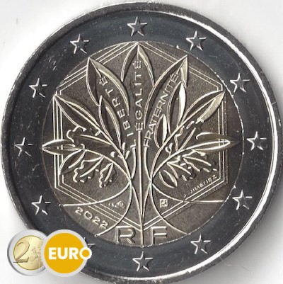 2 euro Frankreich 2022 - Stilisierter Baum UNZ