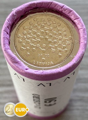 Rouleau 2 euros Lettonie 2022 - Banque de Lettonie