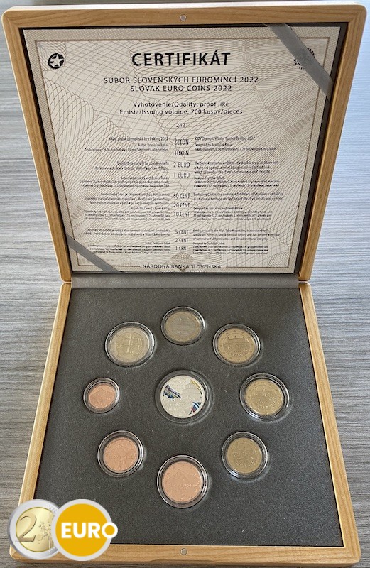 KMS Slowakei 2022 PP Holzschatulle - Olympischen Winterspiele in Peking