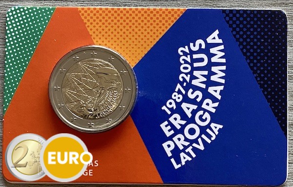 2 Euro Lettland 2022 - Erasmus Stgl. Coincard