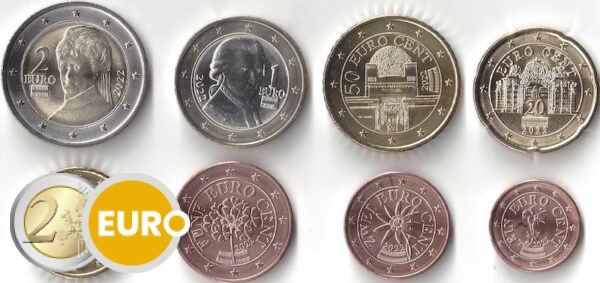 Euro set UNC Austria 2022