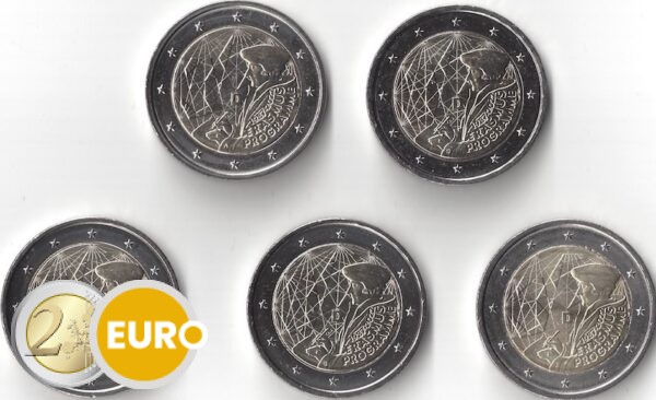 2 euro Germany 2022 - Erasmus ADFGJ UNC