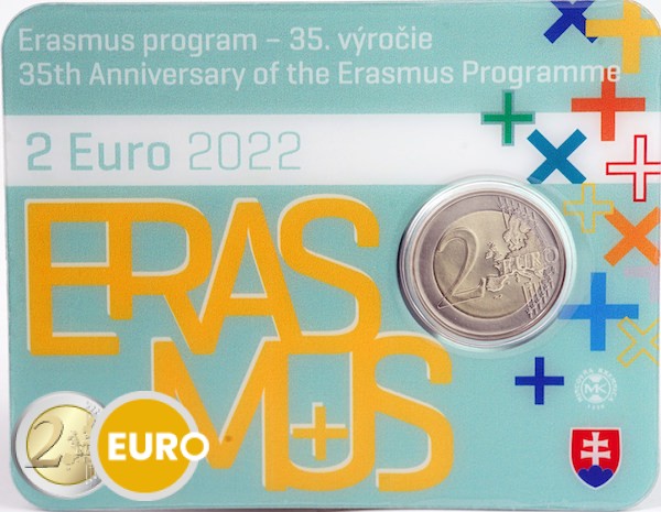2 euros Eslovaquia 2022 - Erasmus BU FDC Coincard