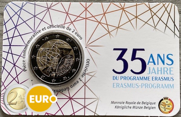 2 Euro Belgien 2022 - Erasmus Stgl. Coincard FR