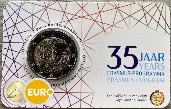 2 Euro Belgien 2022 - Erasmus Stgl. Coincard NL