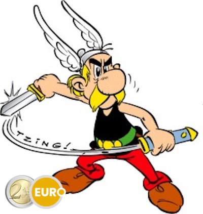 9 x 10 Euro Frankreich 2022 - Asterix UNC Silber - Band 2