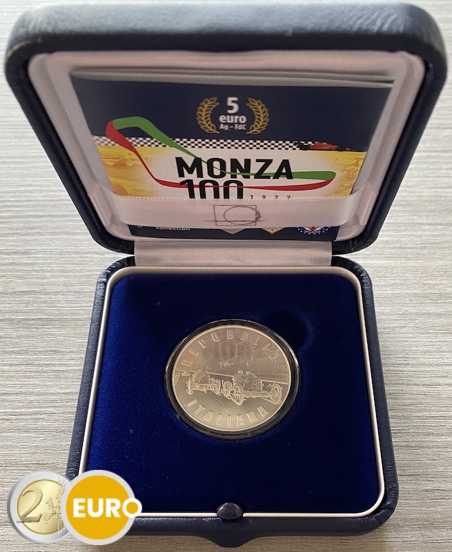 5 Euro Italien 2022 - 100 Jahre Monza Stgl.