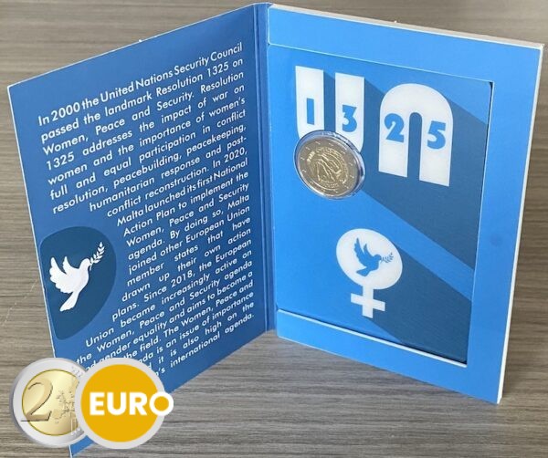 2 Euro Malta 2022 - Resolution UN Frauen Stgl. Coincard