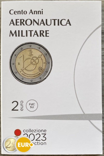 2 euro Italien 2023 - Italienische Luftstreitkräfte Stgl. Coincard