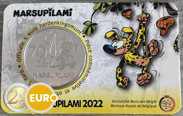 5 Euro Belgien 2022 - Marsupilami Stgl. Coincard