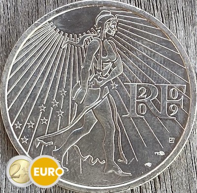 25 Euro Frankreich 2009 - Säerin in Bewegung UNZ