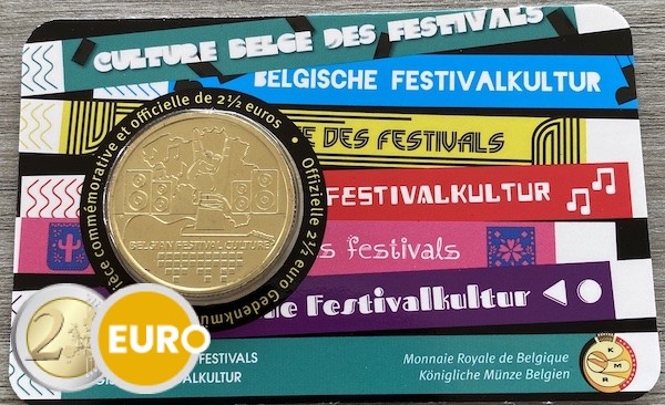 2,50 Euro Belgien 2023 - Festivalkultur Stgl. Coincard FR