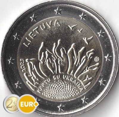 2 Euro Litauen 2023 - Zusammen mit der Ukraine UNZ