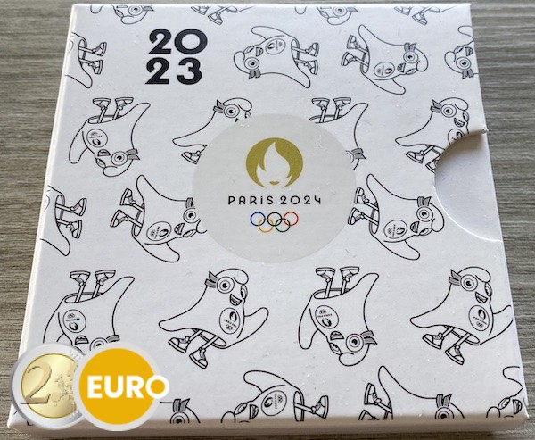 250 Euro Frankreich 2023 - Flagge Olympischen Spiele PP Gold