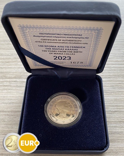2 euro Greece 2023 - Maria Callas BE Proof