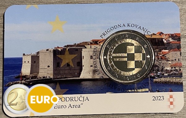 2 Euro Kroatien 2023 - Einführung des Euro Stgl. Coincard